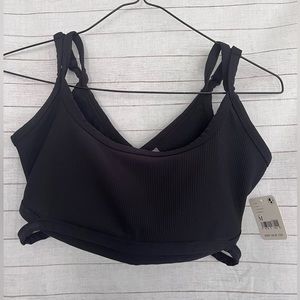 Free People Black Sports Bra